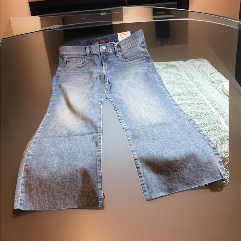 Lucky Brand Women’s Sweet Raw Hem Crop Kick Flare Jeans Broadway 10/30 $99.50 - Picture 4 of 16
